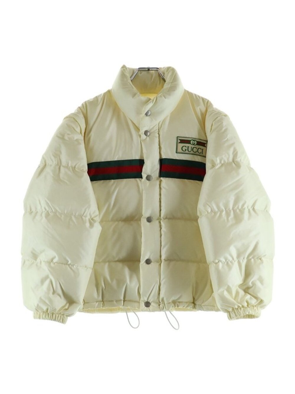 Gucci Bomber Jacket Down Sherry Line Nylon Ivory